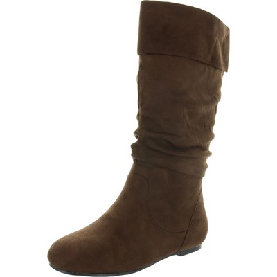 

Journee Collection Женские коричневые сапоги до середины икры Обувь 7.5 Medium (B,M) BHFO 1551, Коричневый