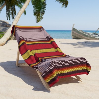 Piwqar Beach Towel - Unwind with Tranquility - Beach and Relaxation Therapy