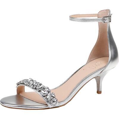 

Jewel Badgley Mischka Женские босоножки на каблуке с мягкой стелькой Dash BHFO 1777, Silver metallic, Dash