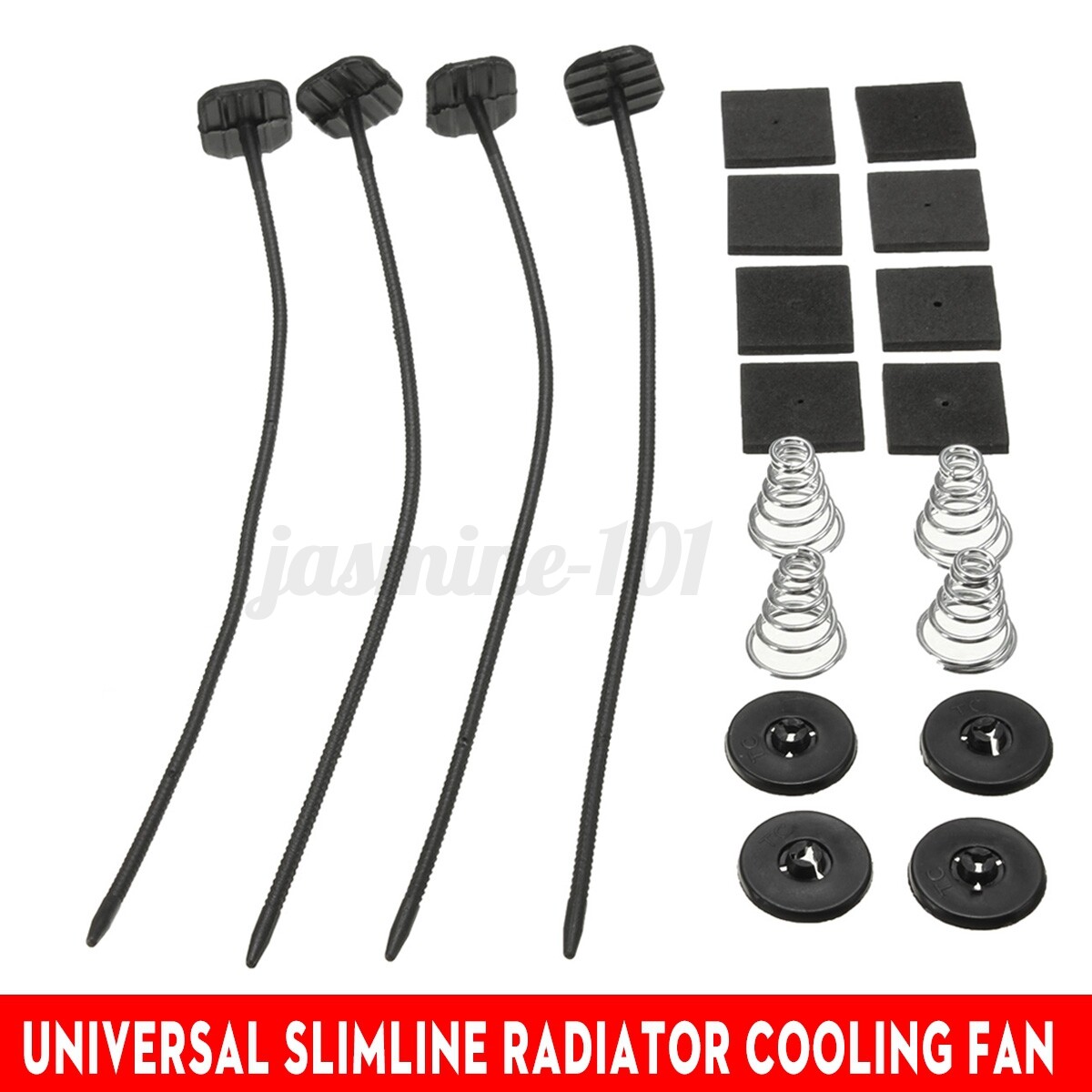 12V 8.66'' Befestigungsstifte Kunststoff Für SPAL Lüfter Kühlerlüfter Ventilator