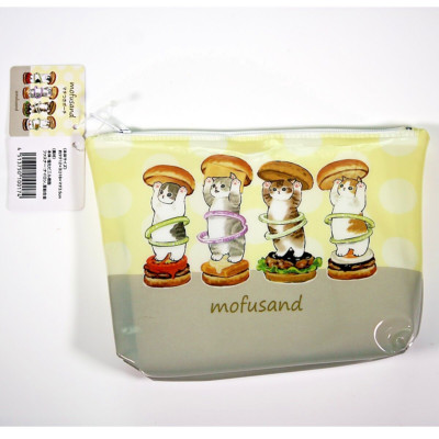 Mofusand | Cat as a hamburger | Cosmetic Sachet Pouch | Popular Japan Character