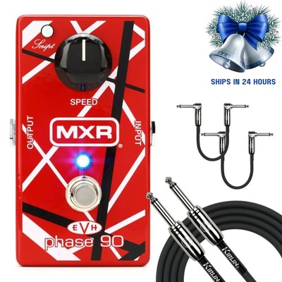 MXR EVH90 Phase 90 Eddie Van Halen Red Phaser Guitar Effects Pedal W/Cables