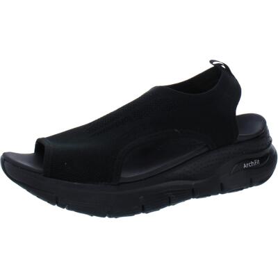 

Женские черные сандалии на танкетке Skechers Arch Fit-City Catch 9 Medium (B,M) BHFO 0515, Black/black