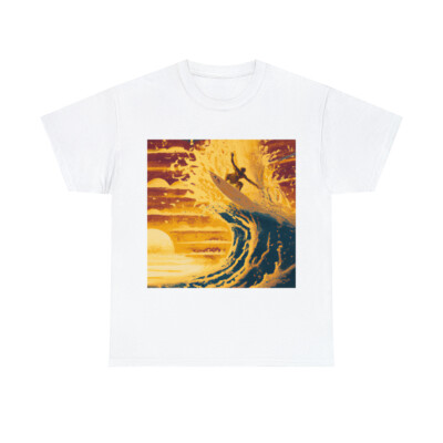 Vintage 70s 80s Style Surfer T Shirt NEW Adult Surf Art Tee