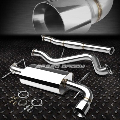 ДЛЯ 08-14 IMPREZA WRX GE/GV 2.5 EJ25 4-ЦИЛИНДРОВЫЙ НАКОНЕЧНИК ГЛУШИТЕЛЯ ГОНОЧНОГО ВЫХЛОПА CATBACK