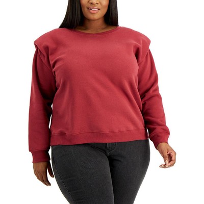 

Calvin Klein Jeans Женский красный однотонный свитшот для дома Plus  BHFO 5056, Raven