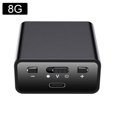 8/16GB Digital Voice Recorder Activated Mini Magnetic Audio MP3 Player Device