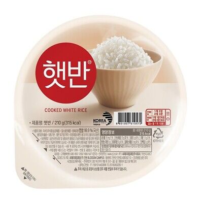 Korea instant cooked white rice. Hetbahn 210g