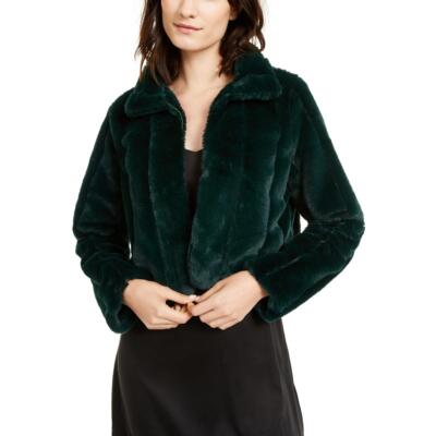 

Laundry by Shelli Segal Женская зеленая многослойная куртка из искусственного меха  BHFO 9459, Emerald