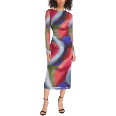 Женское облегающее повседневное платье-футляр с рюшами от Vince Camuto BHFO 3208