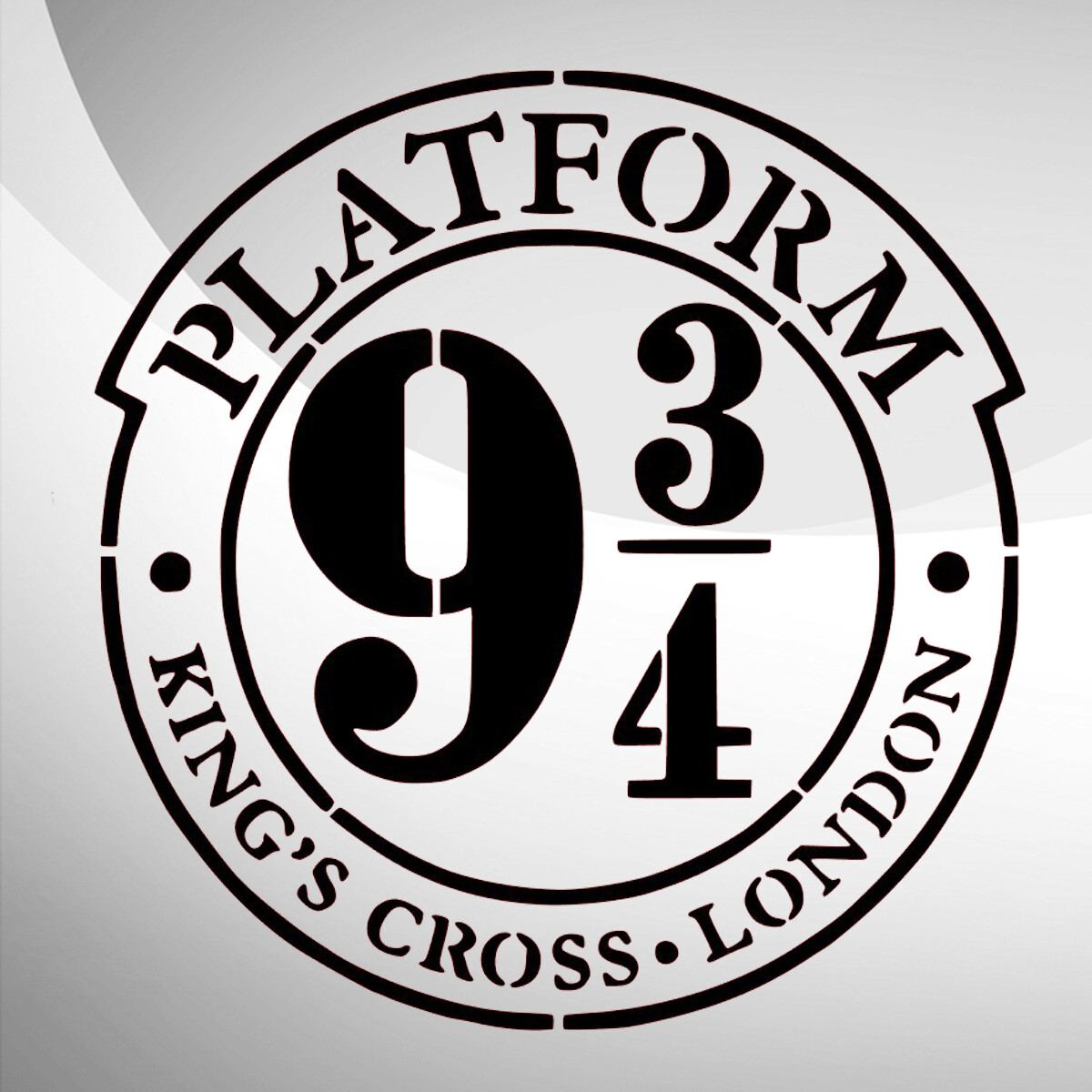 harry potter platform 9 34 kids art craft reusable stencil template