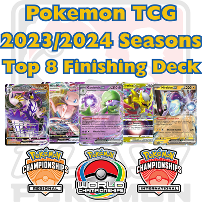 Pokemon TCG Competitive Standard Tournament Deck Top 8 Finisher 2023 2024