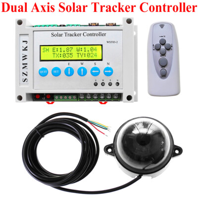 Dual Axis Solar Panel Sun Tracking Tracker W/ LCD Controller W/Wind Speed Sensor