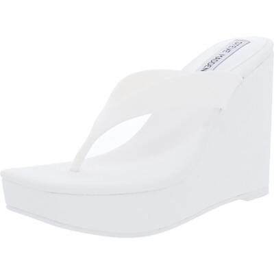 

Женские изысканные белые сандалии на танкетке Steve Madden 7, средний (B,M) BHFO 9578, Белый