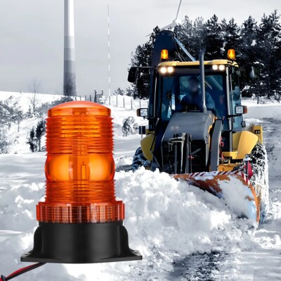 1pc Amber 30LED Rotating Strobe Light Rooftop Flash Beacon Emergency Warning