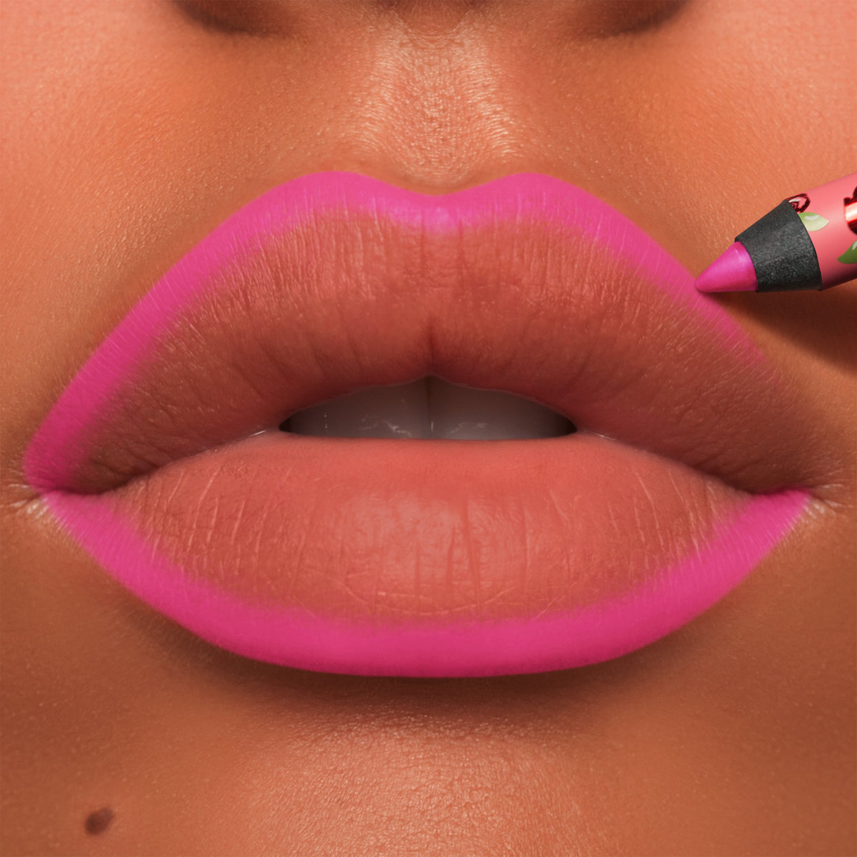 ORIGINAL LIME CRIME COSMETICS VELVETINES PLASTIC LIP LINER PENCIL CANDY PINK NIB