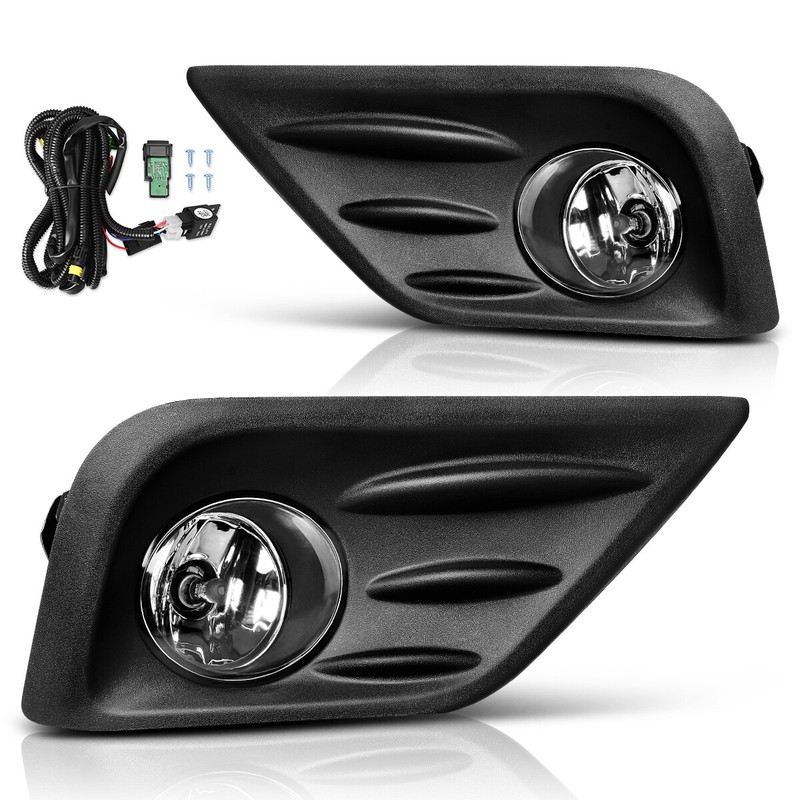 for 20162018 Nissan Altima Front Bumper Fog Light Clear Lamps w/Bezel