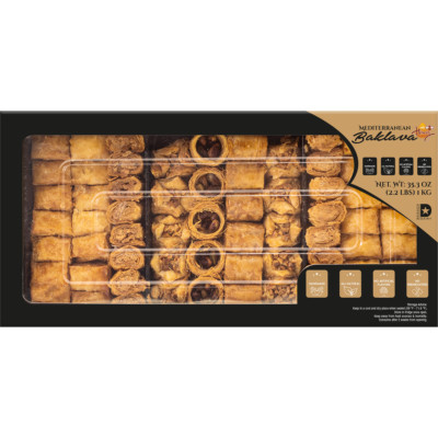 HANDMADE Baklava All Natural Mediterranean Honey Assorted 35.3 Ounce 1KG