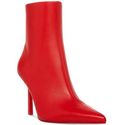 

Женские кожаные ботильоны Steve Madden Elysia с острым носком BHFO 8971, Red leather, Elysia