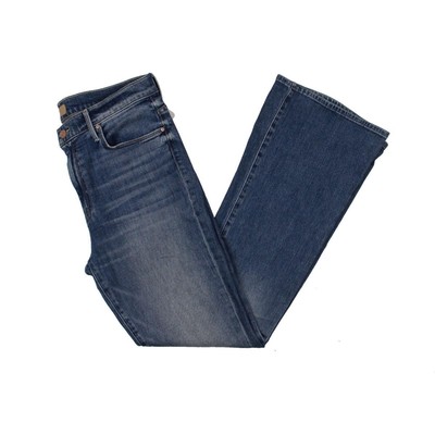 

Женские синие джинсы-клеш со средней посадкой Mother Womens The Weekender  BHFO 0114, Love bombs, The Weekender