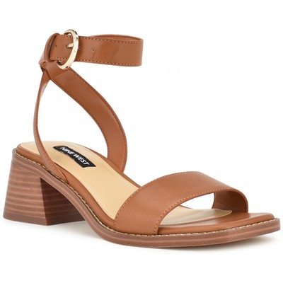 Женские туфли Nine West Tora из искусственной кожи на блочном каблуке с ремешком на щиколотке BHFO 1037
