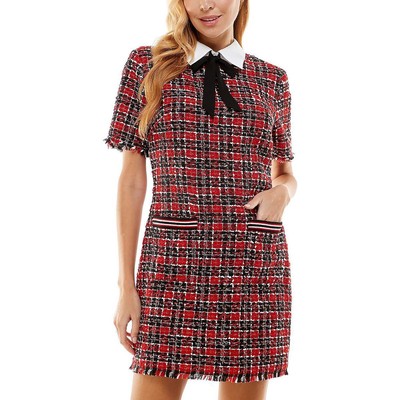 Женское повседневное мини-платье-футляр с красным воротником Kingston Grey для юниорок 11 BHFO 7302