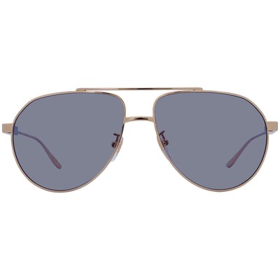 Pre-owned Gucci Gg1311s-003-61 Gold Sunglasses In Gray