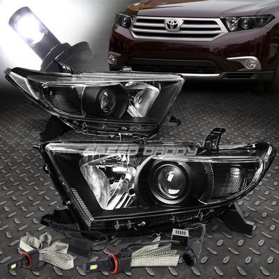 U-HALO ЧЕРНЫЙ ПРОЕКТОР С ПРОЗРАЧНОЙ БОКОВОЙ ФАРОЙ + СВЕТОДИОДНАЯ ЛАМПА 6000K ДЛЯ 11-13 HIGHLANDER