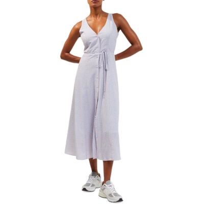 French Connection Womens Verona Printed Long Summer Shirtdress BHFO 9094