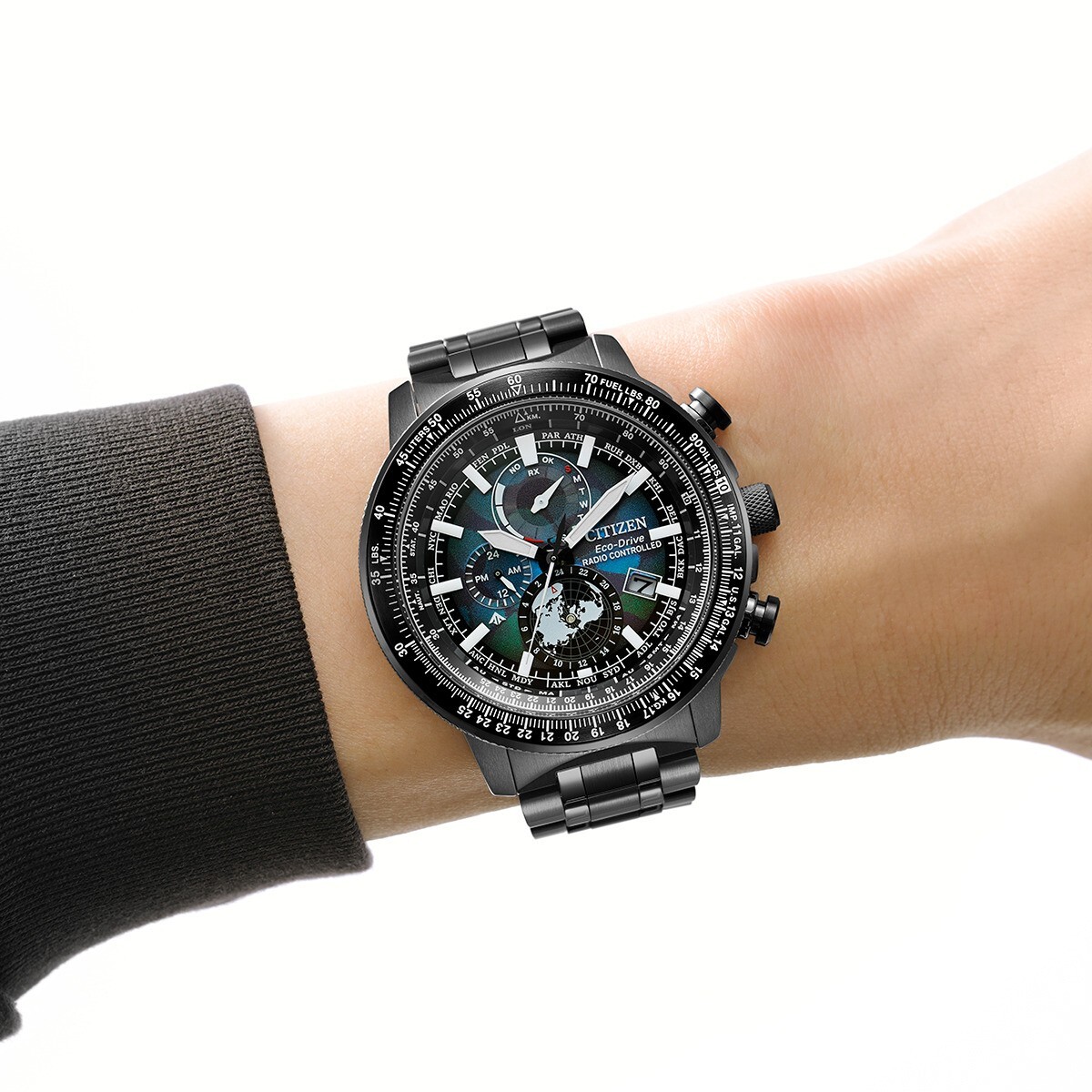 Pre-owned Citizen Watch Promaster By3005-56e Direct Flight Geo Trekker Men's Watch 2024