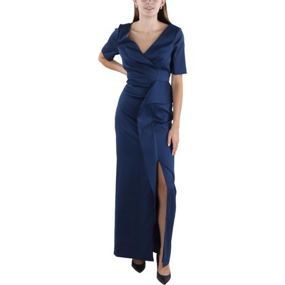 Женское вечернее платье макси с темно-синим стихарем Aidan Mattox 8 BHFO 0419