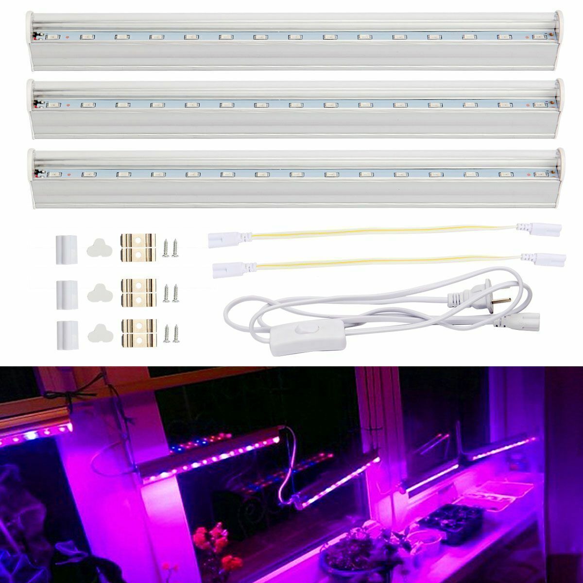 Full Spectrum Indoor Plant Lamp T5 Tube Bulb Growing Light Plants
