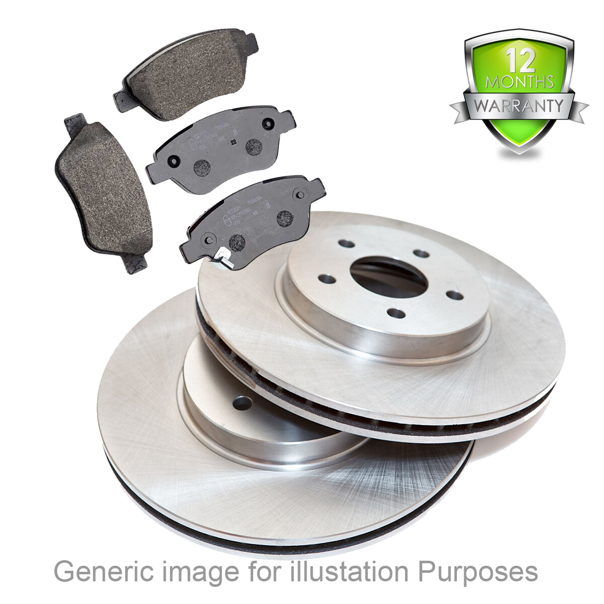 VAUXHALL CORSA D FRONT BRAKE DISCS AND & PADS 1.2 1.4 2006-2014 SET NEW 2 VENTED