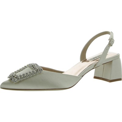 Женские босоножки Badgley Mischka на высоком каблуке EMMIE цвета слоновой кости 8 средних (B,M) BHFO 3961