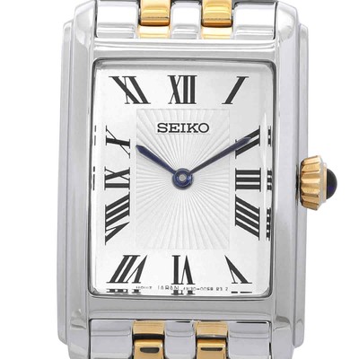 Pre-owned Seiko Quartz White Dial Two-tone Ladies Watch Swr087p1