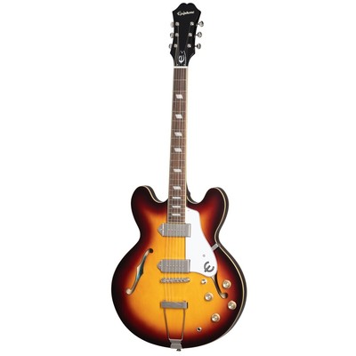 Epiphone Casino Hollowbody Guitar, Dogear PRO P-90 Pickups, Gloss Vintage Sunbur