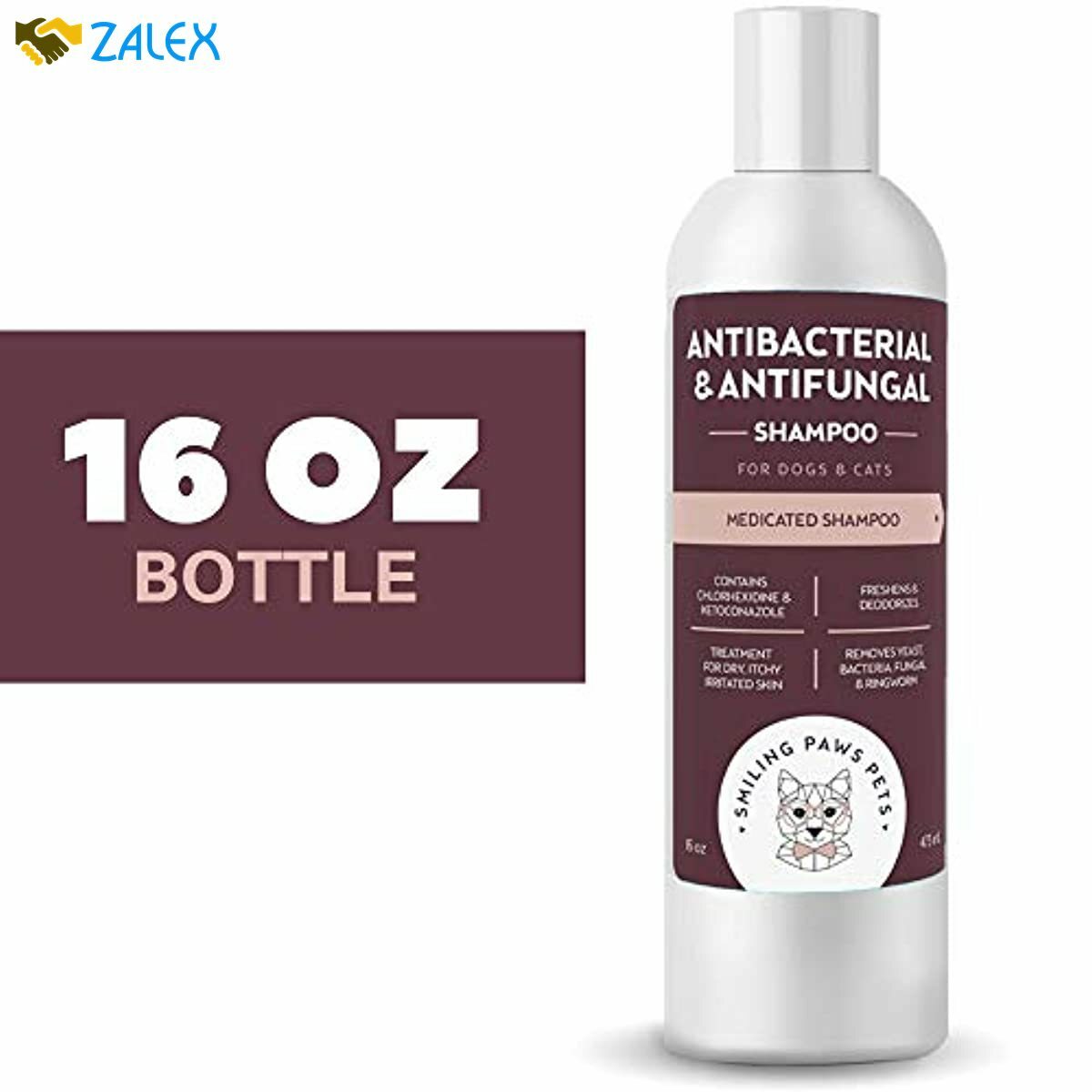 Antibacterial & Antifungal Shampoo For Dogs & Cats Contains
