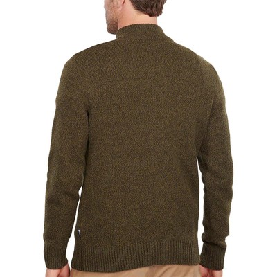 

Мужской зеленый пуловер с молнией на половину длины Barbour  BHFO 6994, Olive marl