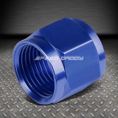 ПЕРЕХОДНИК ДЛЯ ФИТИНГОВ С ВНУТРЕННЕЙ РЕЗЬБОЙ 8AN AN-80 ИЗ СИНЕГО АЛЮМИНИЯ С АНОДИРОВАННЫМ ПОКРЫТИЕМ