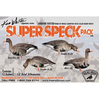 Big Als Decoys Super Speck Silhouettes - 12 Pack