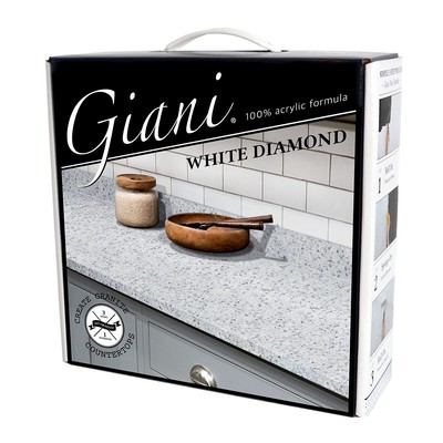 Granite Countertop Paint Kit 2.0-100% Acrylic (White Diamond)