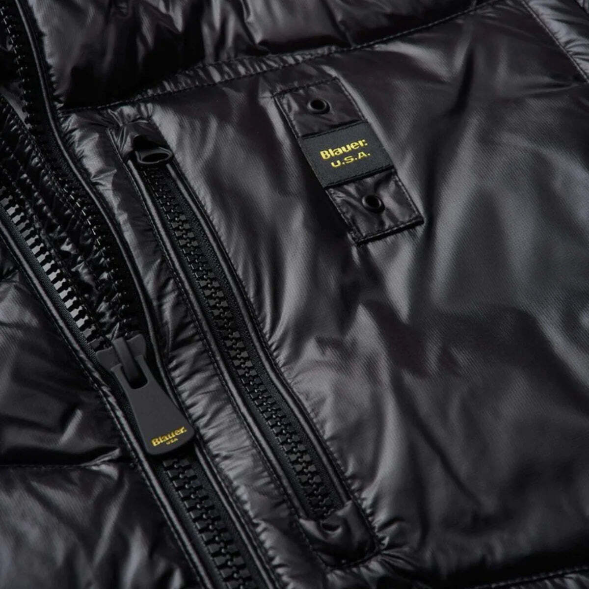 BLAUER DAUNENJACKE BLAUER STICKER FANTASY UNDINE WELLE