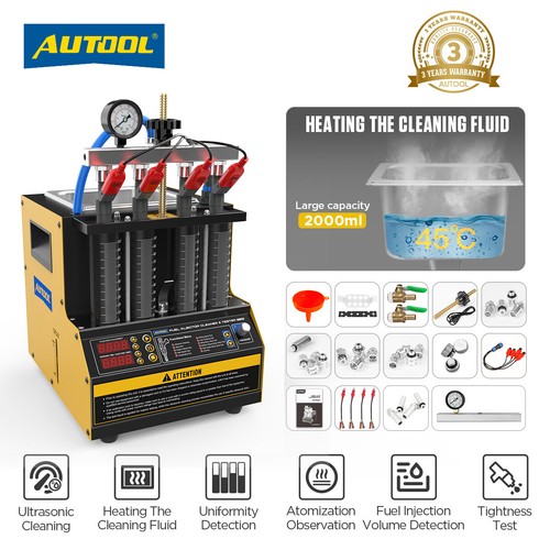 AUTOOL CT160 Car Ultrasonic Fuel Injector Cleaner&Tester Machine Upgrade CT150