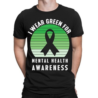 I Wear Green For Mental Health Awareness Inspirational Herren T-Shirts...