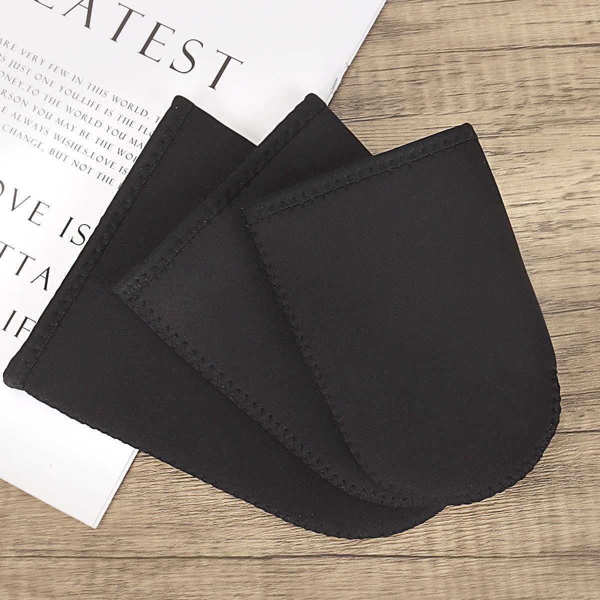 2 Pairs 3mm Neoprene Toe Warmers Black Feet Warmer Toe Covers Thermal Foot