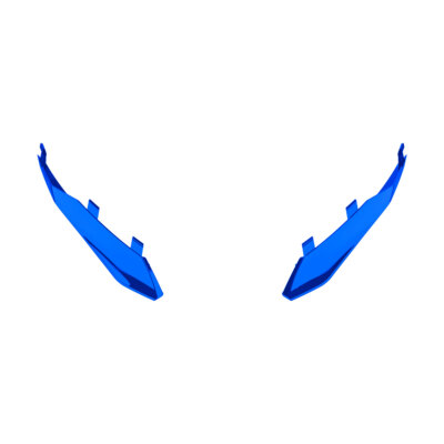 Spoiler Dunst Hinten Blau Poliert Helm AIROH Twist 3