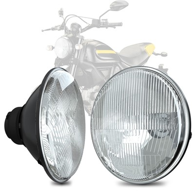 For 1990-2020 Motorcycle Fat Boy 7'' Round HEADLIGHT Sealed Beam Glass Housing