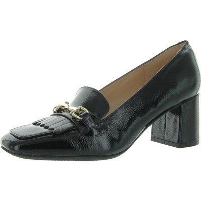 Bandolino Womens Landrys Black Loafer Heels Shoes 10 Medium (B,M) BHFO 4842