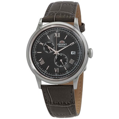 Мужские часы Orient Classic Bambino 2-го поколения с автоматическим черным циферблатом