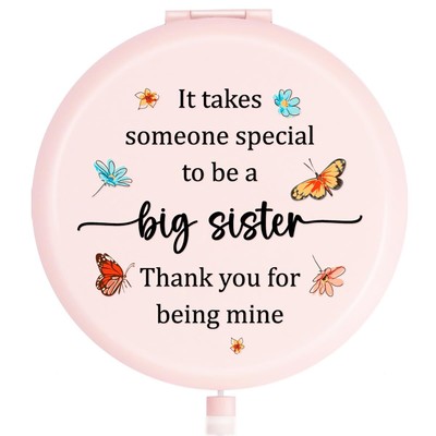 Sister Gifts from SisterThank You for Being Mine Sign Travel Compact Makeup M...